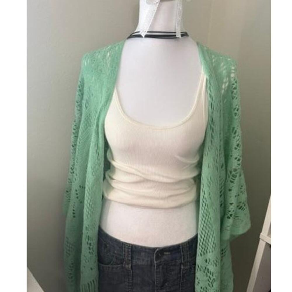 Vintage Arianna by Howard’s Boho Crochet Knit Shrug Wrap One Size